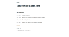 Desktop Screenshot of ludovandenboom.com