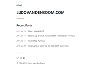 Tablet Screenshot of ludovandenboom.com